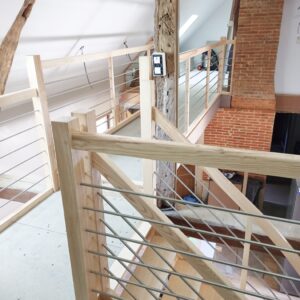 architecte d'intérieur escalier sur mesure en frêne