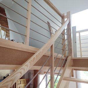 architecte d'intérieur escalier sur mesure en frêne