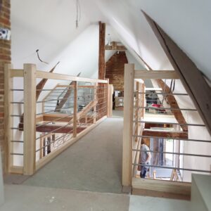 architecte d'intérieur escalier sur mesure en frêne